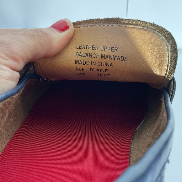 Alfani Mens Alfatech Blaine Leather Slip-On Oxfords Navy Penny Loafers Size 12M - Picture 3 of 16